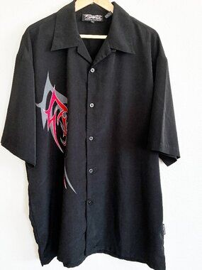 Dragonfly Clothing Co Embroidered Button Down Shirt